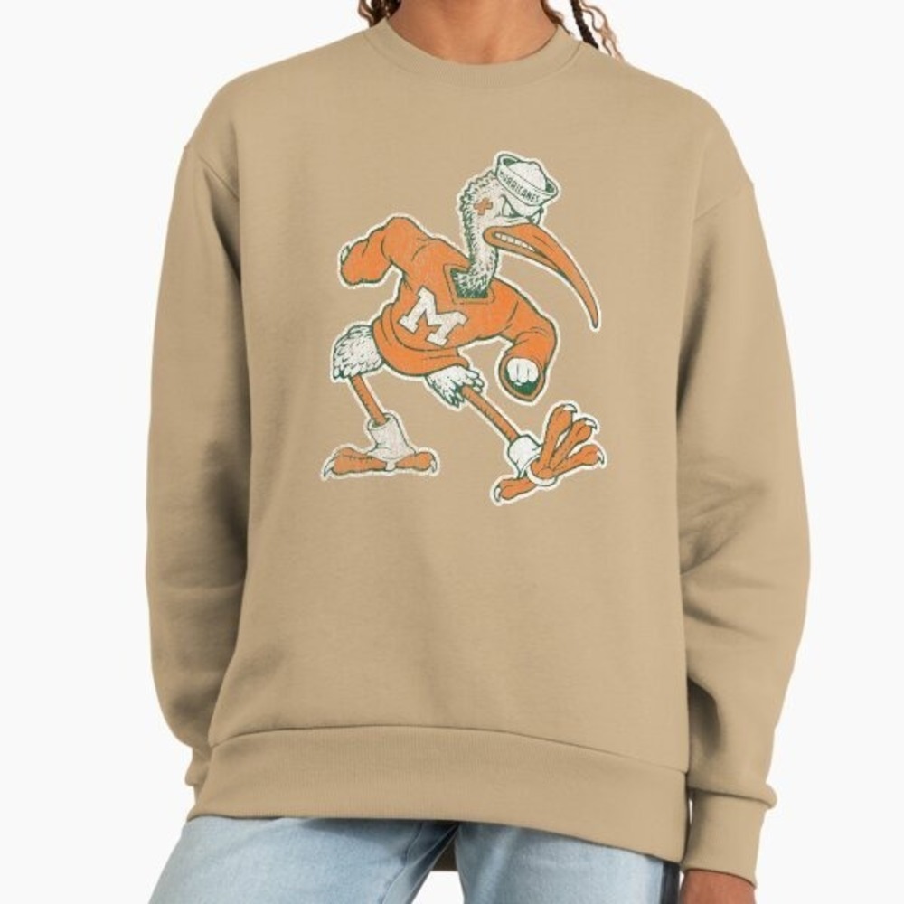 University Of Miami Football Team Spirit  Sweatshirt